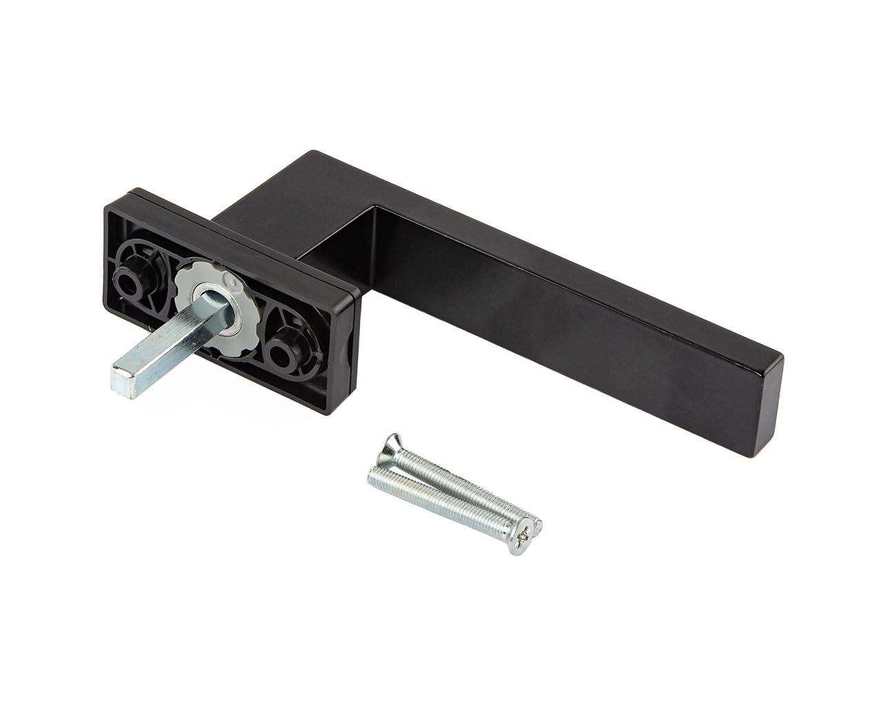 Ручка оконная Internika DUBLIN 40 мм, алюминиевая, 2 винта, черный матовый RAL9005M (45°). Рис. 3 Ручка оконная Internika DUBLIN 40 мм, алюминиевая, 2 винта, черный матовый RAL9005M (45°). Рис. 3