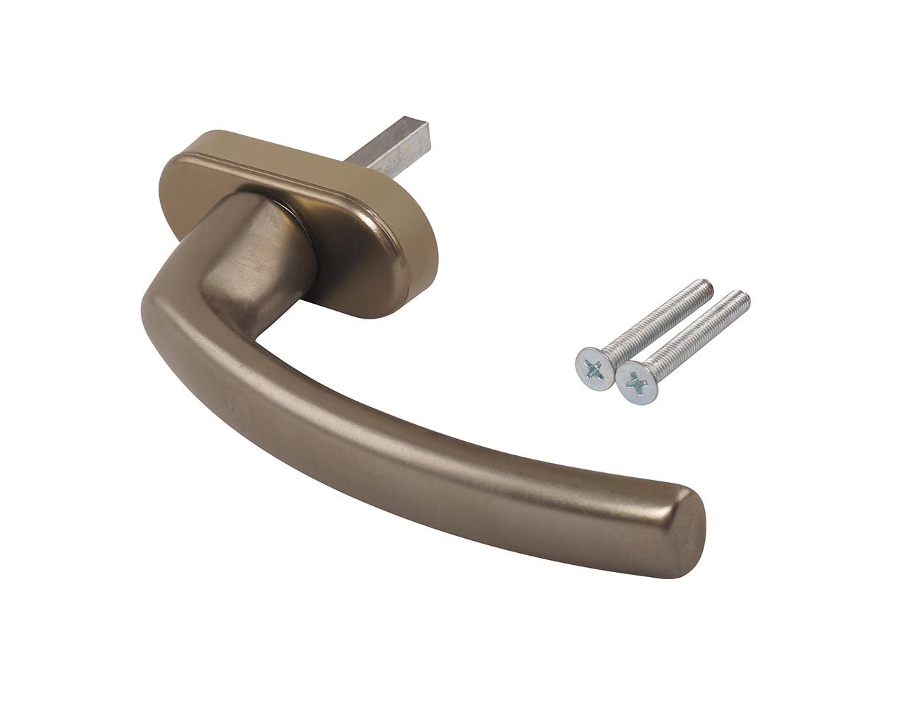 Ручка оконная Internika FILIZ, 38 мм, 45°, 2 винта, титан. Рис. 2