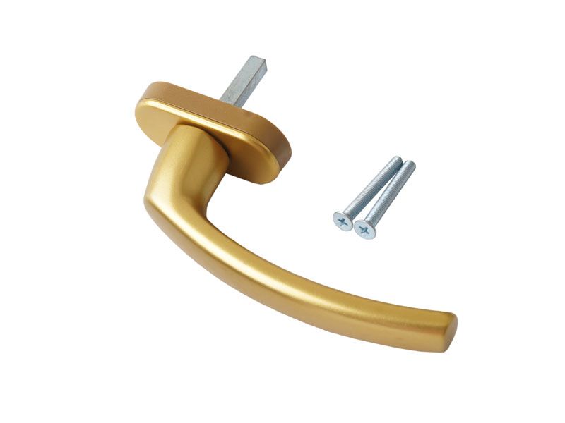 Ручка оконная Internika FILIZ, 38 мм, 45°, 2 винта, золото. Рис. 2