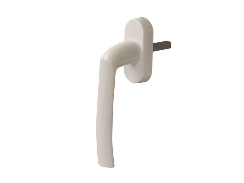 Оконная ручка Internika Kronos штифт 43 мм, 45°, овал. белая, 2 винта. Рис. 1 Оконная ручка Internika Kronos штифт 43 мм, 45°, овал. белая, 2 винта. Рис. 1