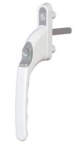 Ручка оконная Internika прямая штифт 38 мм, белый RAL9016. Рис. 2 Ручка оконная Internika прямая штифт 38 мм, белый RAL9016. Рис. 2