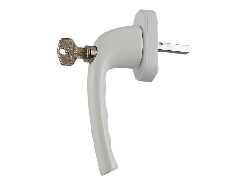 Ручка оконная Internika с ключом 38 мм белый+2 винта. Рис. 2