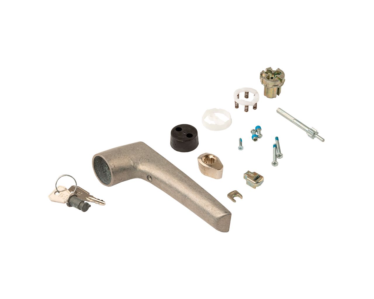 Ручка оконная NP Ultra LOGICA с ключом, круглая, правая, неокрашенная, 039760051. Рис. 2