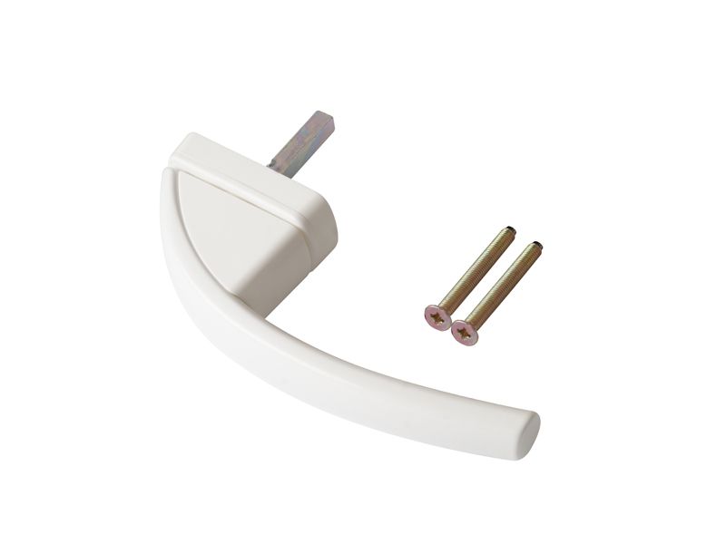 Ручка оконная ROTO SWING штифт 37мм + 2 винта 5х45 белая R07.2