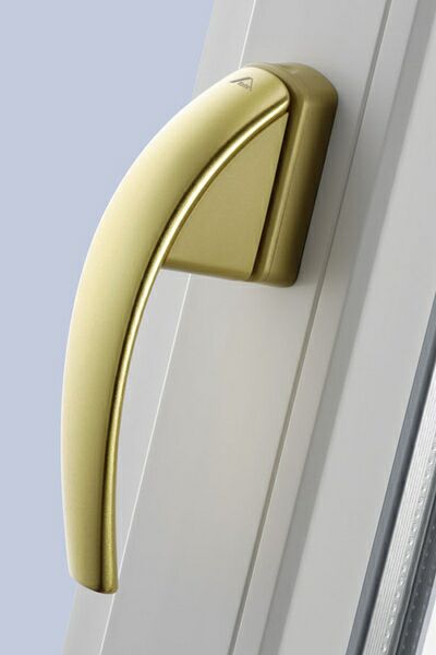 Ручка оконная Roto Swing, штифт 37 мм, алюм., 45 град., с винтами, золото матовое R03.1. Рис. 2