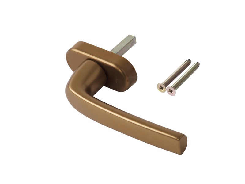 Ручка оконная Roto Samba 37 мм , с логотипом Roto + 2 винта М5х45 бронза R05.5. Рис. 1