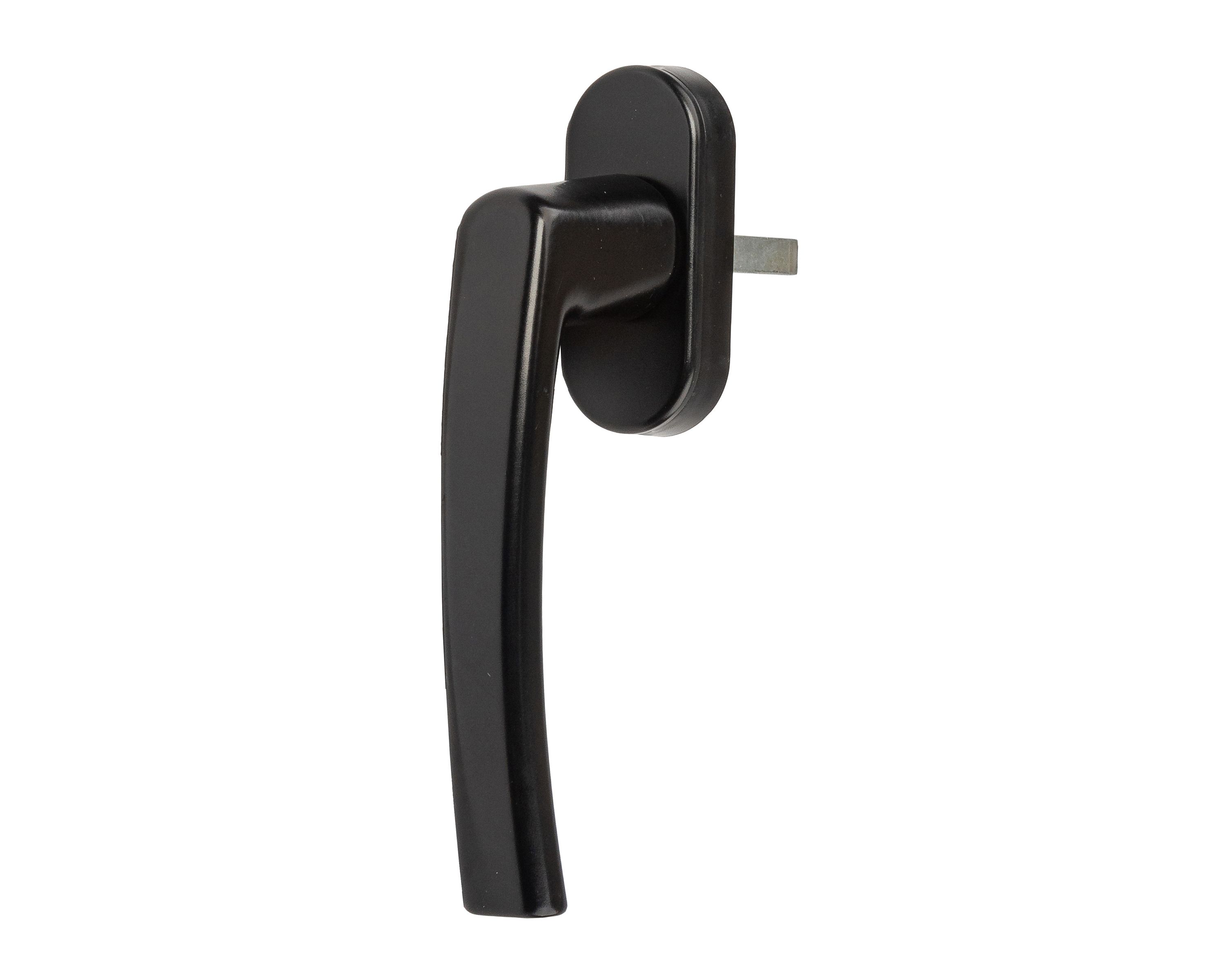 Ручка оконная Rotoline 40мм, алюминиевая, 90°, без винтов, без логотипа Roto, черный янтарь матовый R062M. Рис. 1 Ручка оконная Rotoline 40мм, алюминиевая, 90°, без винтов, без логотипа Roto, черный янтарь матовый R062M. Рис. 1