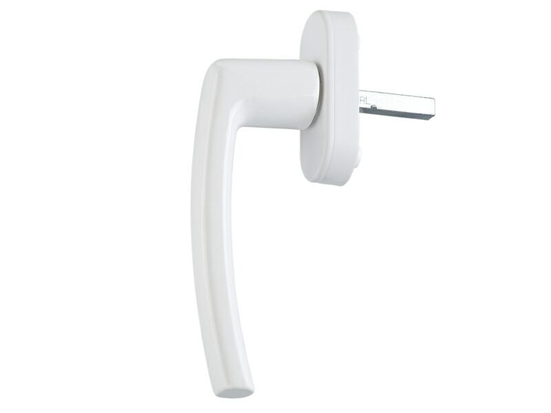 Ручка оконная Rotoline, алюминиевая, 37 мм, 90°, 2 винта М5х45, овальная розетка, белый RAL 9016 (без логотипа Roto). Рис. 3 Ручка оконная Rotoline, алюминиевая, 37 мм, 90°, 2 винта М5х45, овальная розетка, белый RAL 9016 (без логотипа Roto). Рис. 3