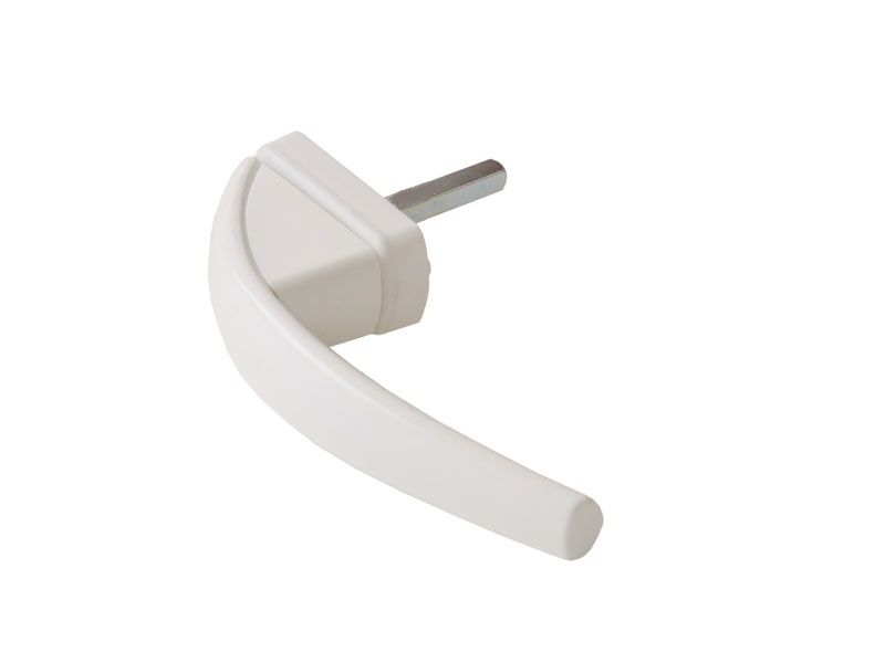 Ручка оконная Internika "Весна" алюминиевая 37 мм 45град. + 2 винта 5х45 белый (9016). Рис. 2