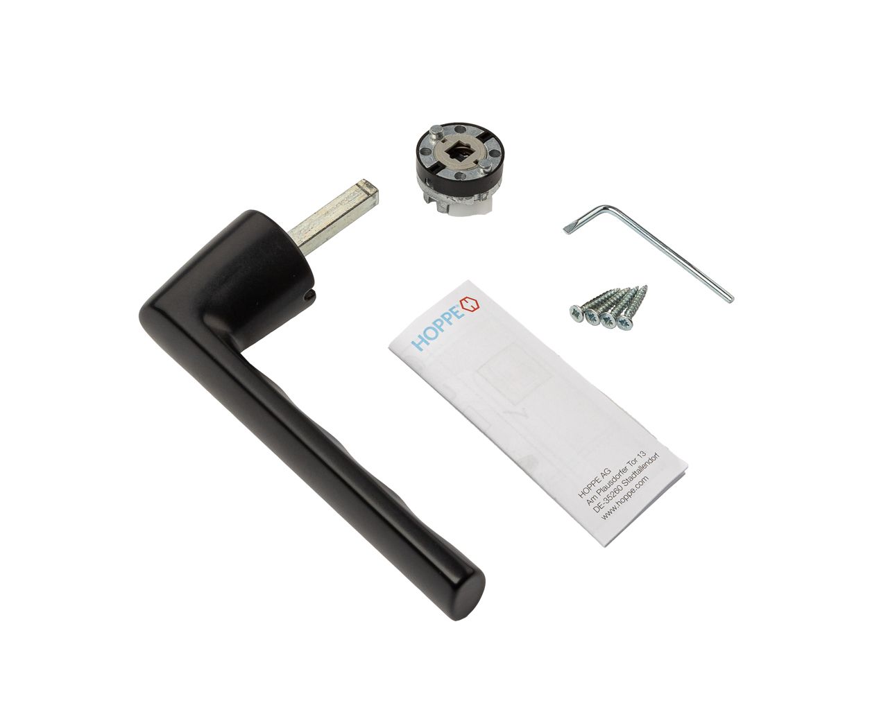 Ручка оконная алюминиевая HOPPE Hamburg Kompakt, штифт 37 мм, 90°, без розетки, черный матовый F9714M. Рис. 1 Ручка оконная алюминиевая HOPPE Hamburg Kompakt, штифт 37 мм, 90°, без розетки, черный матовый F9714M. Рис. 1