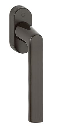 Ручка оконная алюминиевая  HOPPE Hamburg, штифт vario fit 32-42 мм, 45°, 2 винта М5х45,  2 винта М5х50, коричневый F8707. Рис. 1