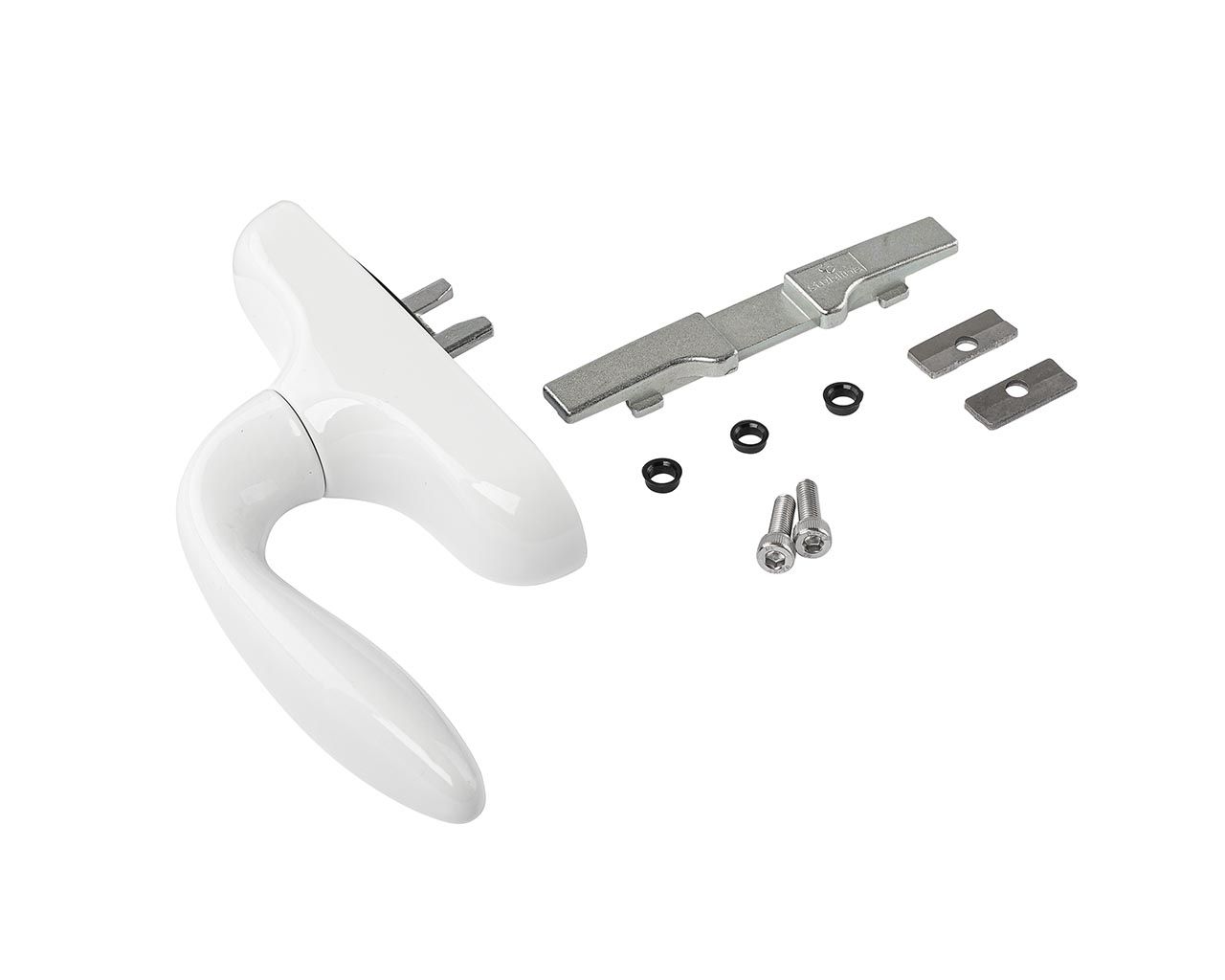 Ручка оконная без блокиратора, Европаз, 2 пакета, бел. RAL9016. Рис. 3