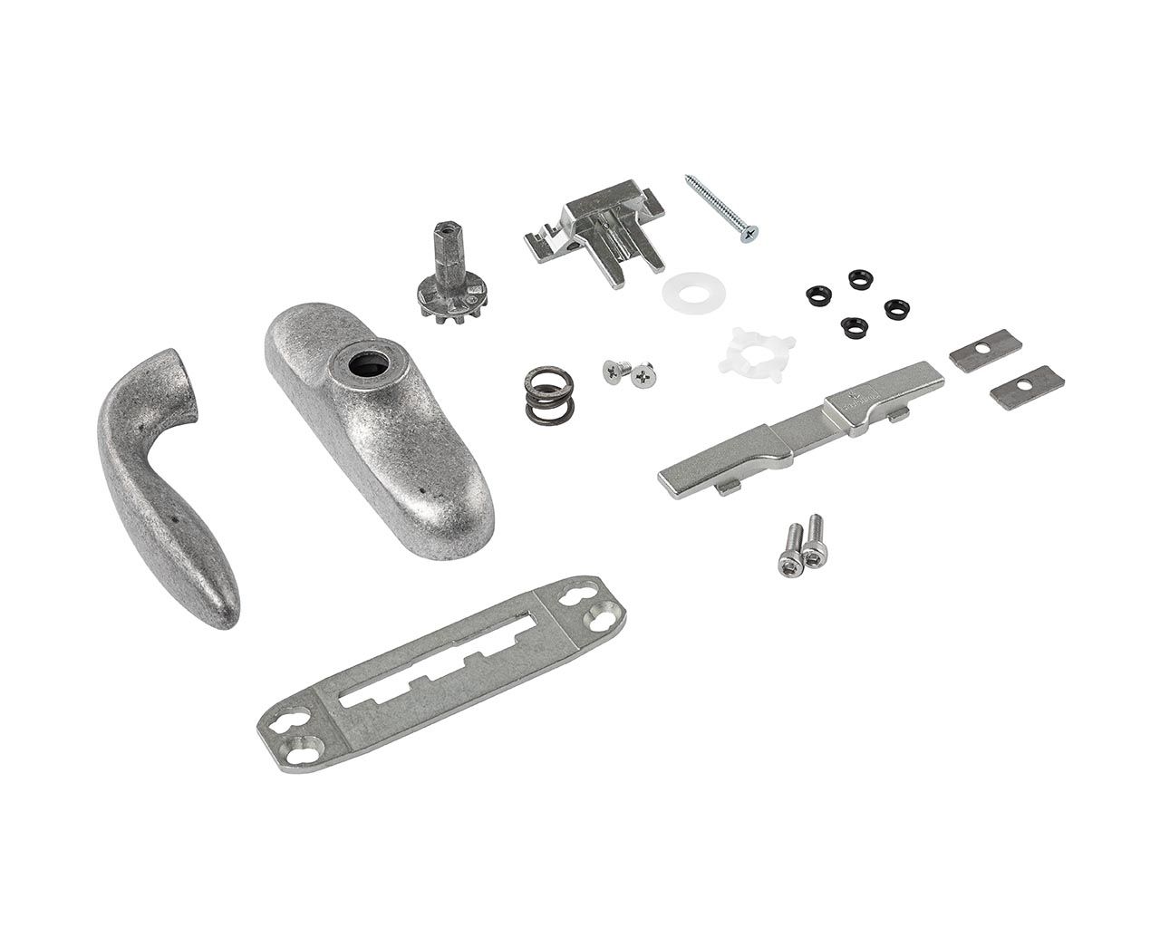 Ручка оконная без блокиратора, Европаз, 2 пакета, неокраш. (в составе 20 частей). Рис. 3