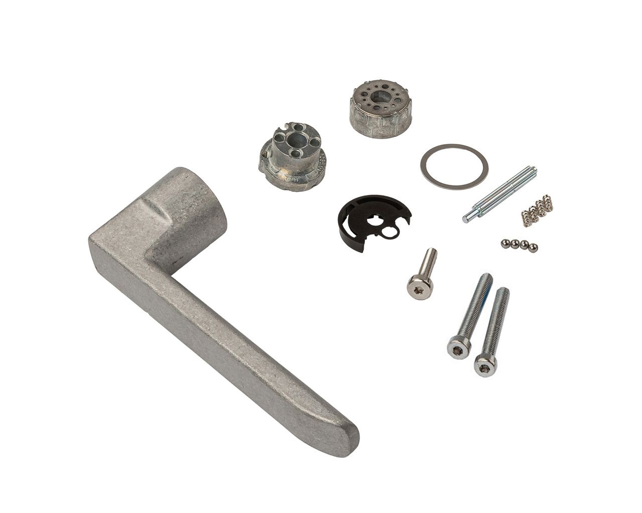 Ручка оконная без розетки Horvik квадр., неокраш., 2 винта. Рис. 1