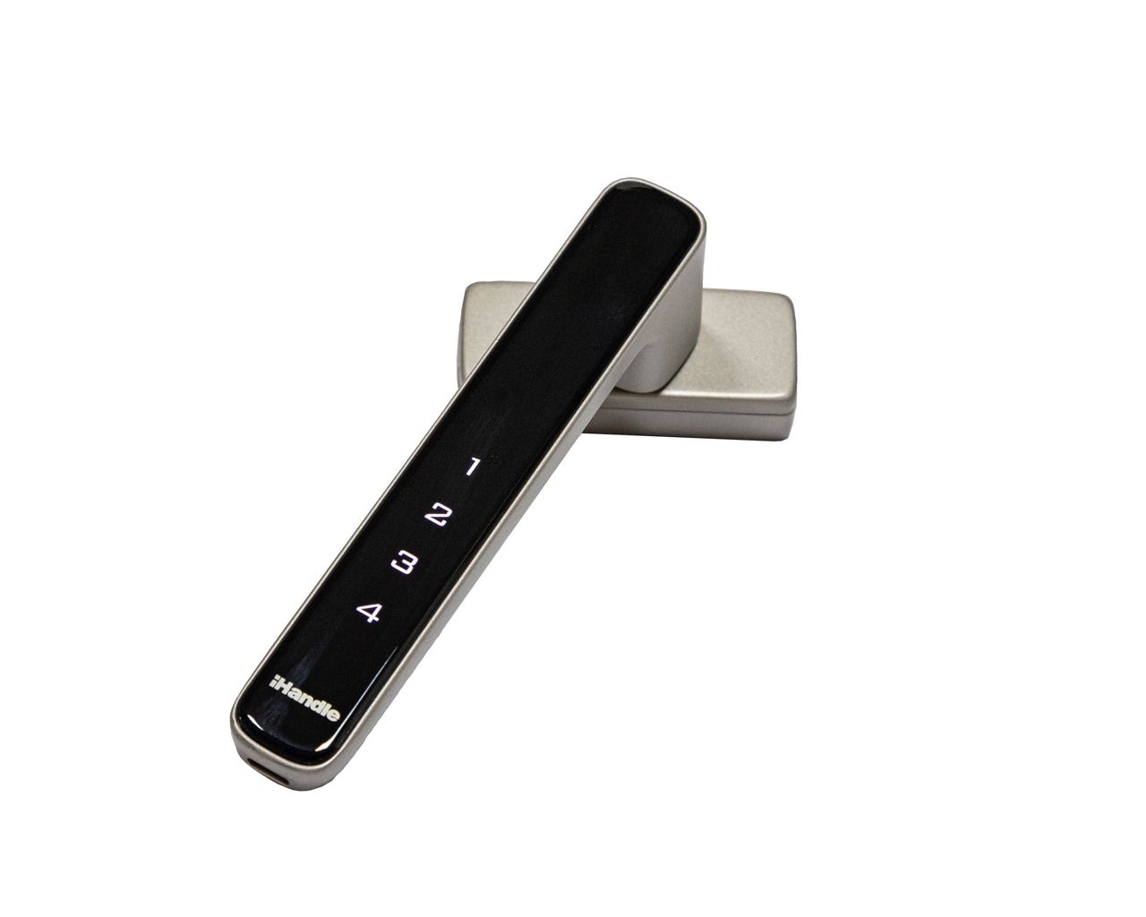 Ручка оконная ihandle с контролем доступа по коду, цвет серебро. Рис. 1