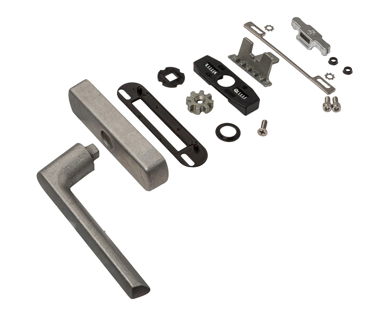 Ручка оконная + приемник, неокраш.. Рис. 1 Ручка оконная + приемник, неокраш.. Рис. 1