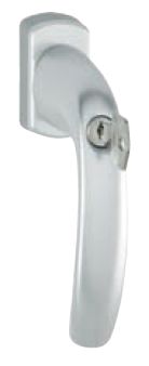 Ручка оконная с ключом HOPPE NEW YORK, штифт 37 мм, 45°, винты М5х45, серебро. Рис. 1 Ручка оконная с ключом HOPPE NEW YORK, штифт 37 мм, 45°, винты М5х45, серебро. Рис. 1