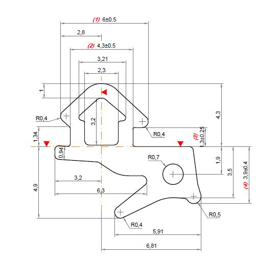 Уплотнитель совместим с профилем VEKA 253 (рама, стеклопакет), EPDM, серый. Рис. 1