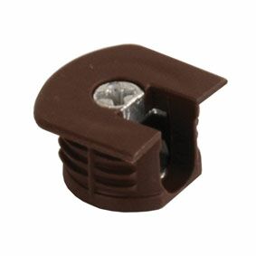 SE01 Cтяжка-полкодержатель для плиты 16 мм, коричневый. Рис. 1