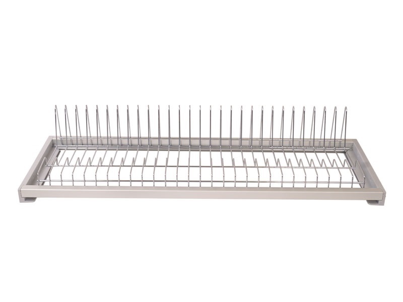 Сушка для тарелок Variant с рамкой в базу 800мм(ЛДСП 18мм), держатель задней стенки+регулировка по глубине, хром. Рис. 2 Сушка для тарелок Variant с рамкой в базу 800мм(ЛДСП 18мм), держатель задней стенки+регулировка по глубине, хром. Рис. 2