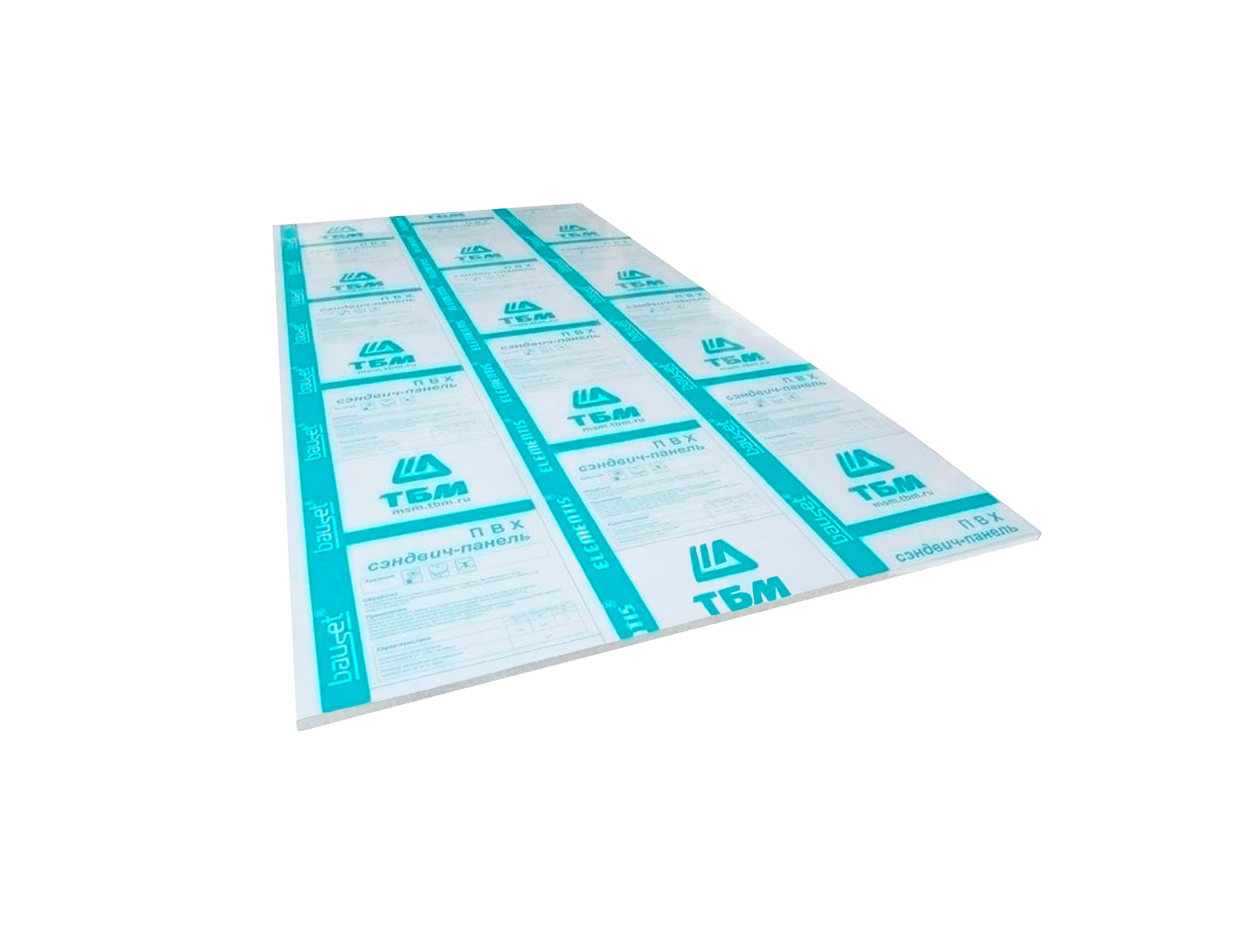 Сэндвич-панель Bauset RS 10х1500х3000 (0,8x1,0) белый матовый. Рис. 1