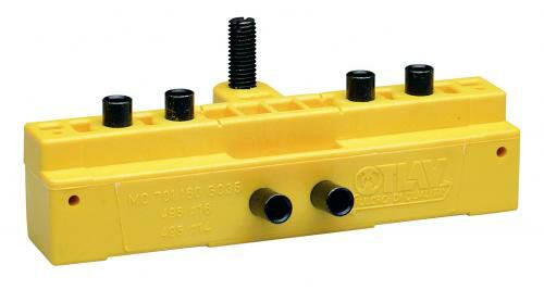 Шаблон сверлильный для ввертных петель, диаметр 14/16 мм, для дверей с наплавом. Рис. 1 Шаблон сверлильный для ввертных петель, диаметр 14/16 мм, для дверей с наплавом. Рис. 1