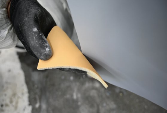 Шлиф мат SANDWOX Gold 115*125мм P180 на бум основе с поролоном. Рис. 3