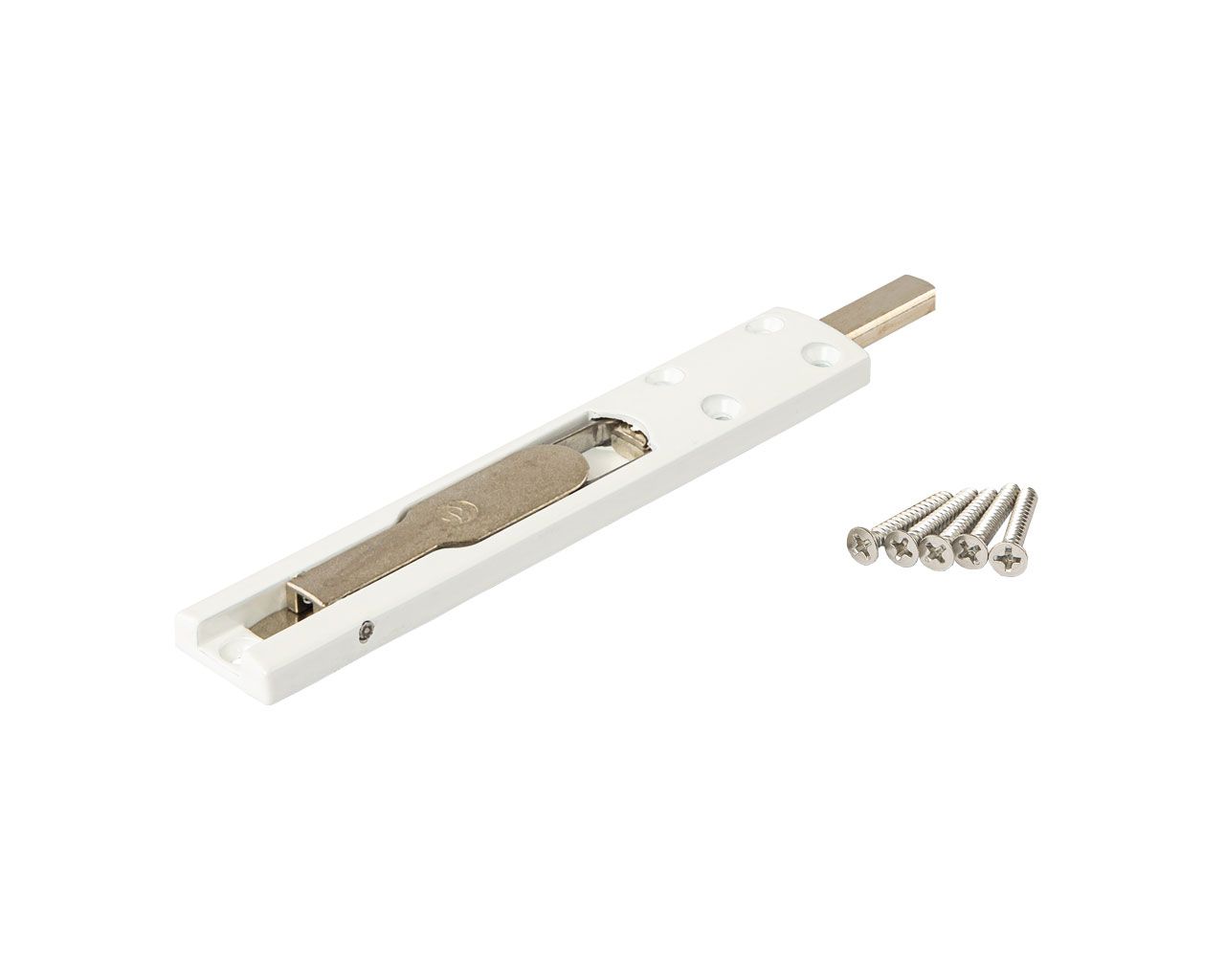 Шпингалет накладной, 140*24*8, бел. RAL9016. Рис. 3