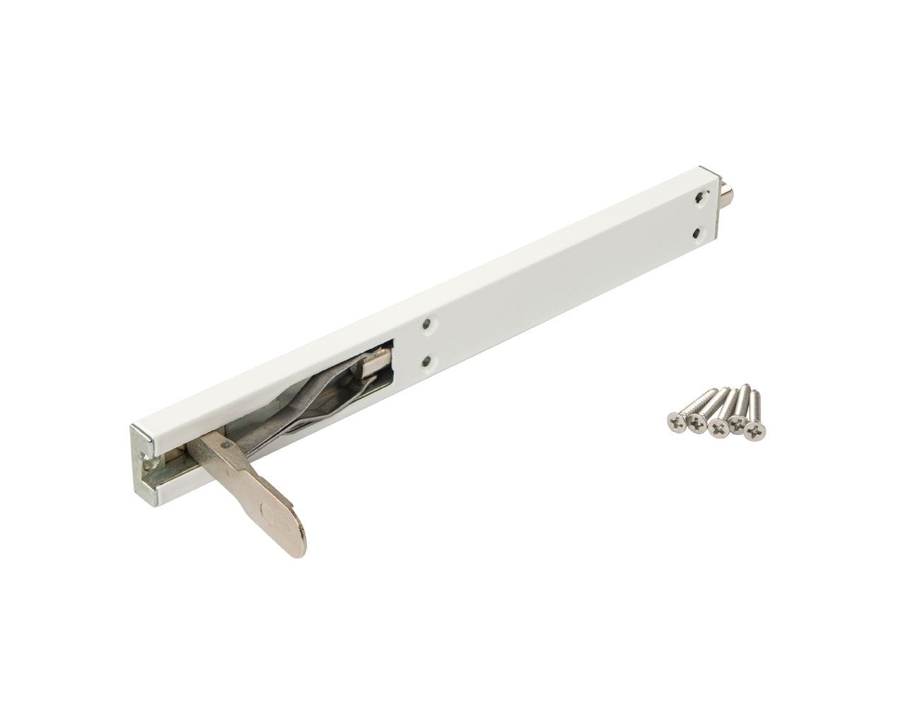 Шпингалет накладной, 225*24*10.5, белый RAL9016. Рис. 2 Шпингалет накладной, 225*24*10.5, белый RAL9016. Рис. 2