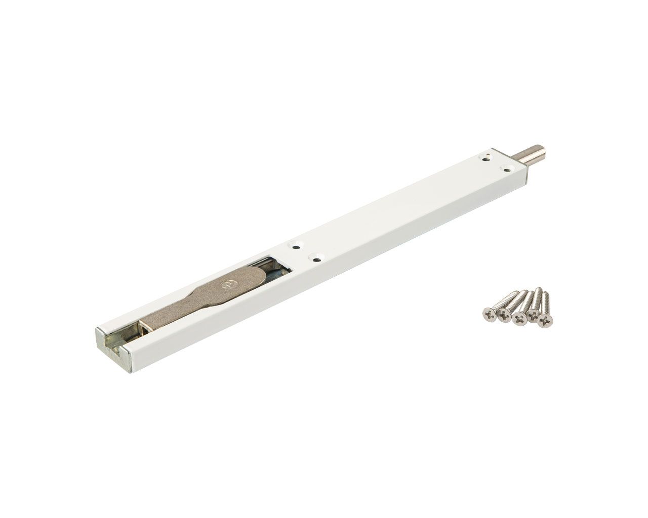 Шпингалет накладной, 225*24*10.5, белый RAL9016. Рис. 3 Шпингалет накладной, 225*24*10.5, белый RAL9016. Рис. 3