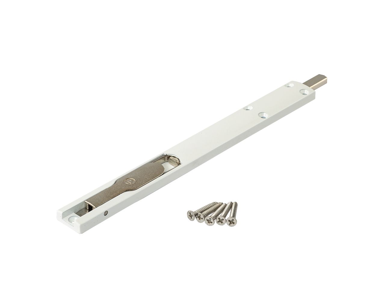 Шпингалет накладной, 225*22*8, бел. RAL9016. Рис. 3