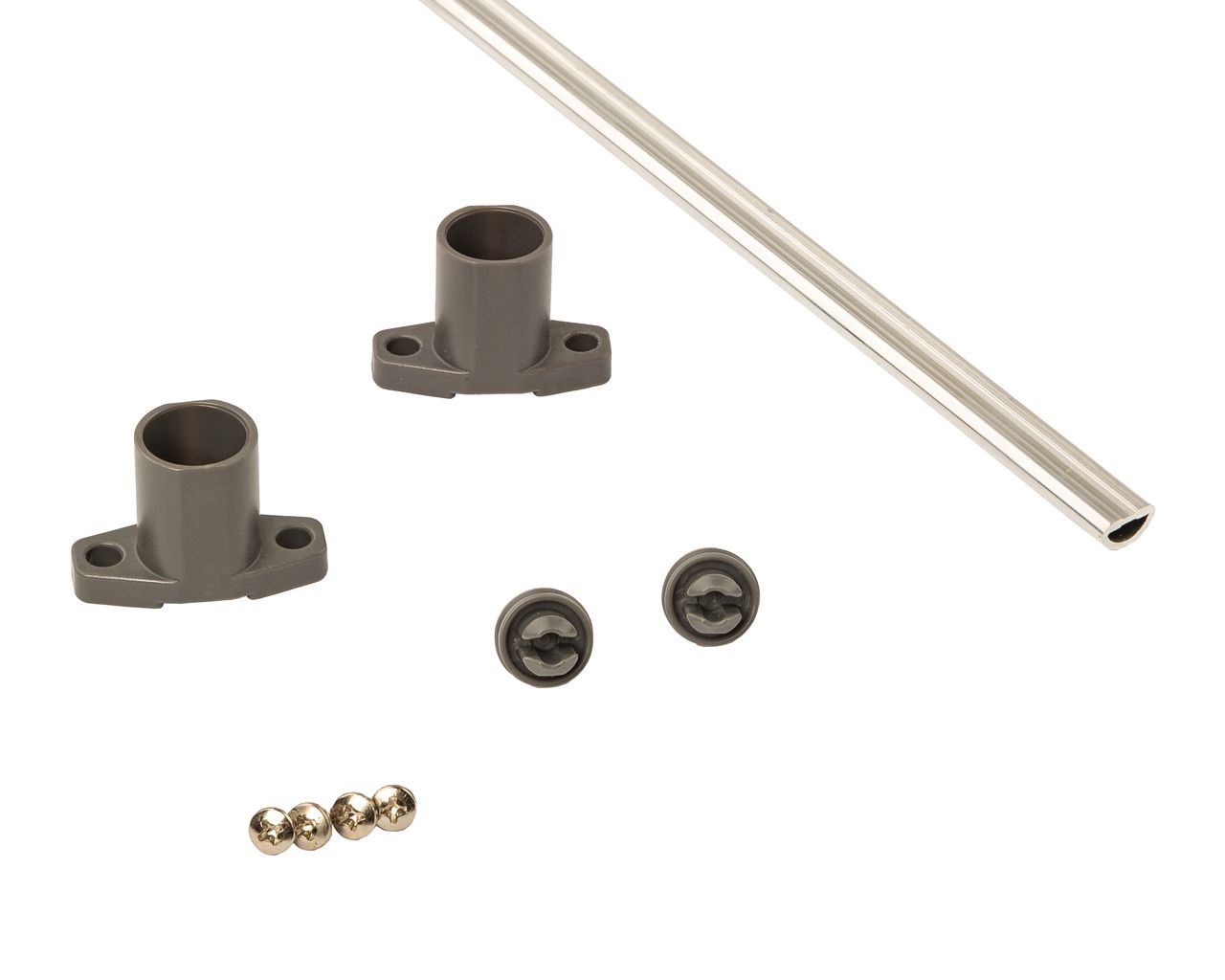 Штанга СТАРОЙ ВЕРСИИ для стабилизации широких баз DTC Magic Star Plus /Magic Pro /D-Motion Push-to-Open, длина 1100мм (1 штанга, 2 соединителя штанги, 2 переходника, 4 винта)