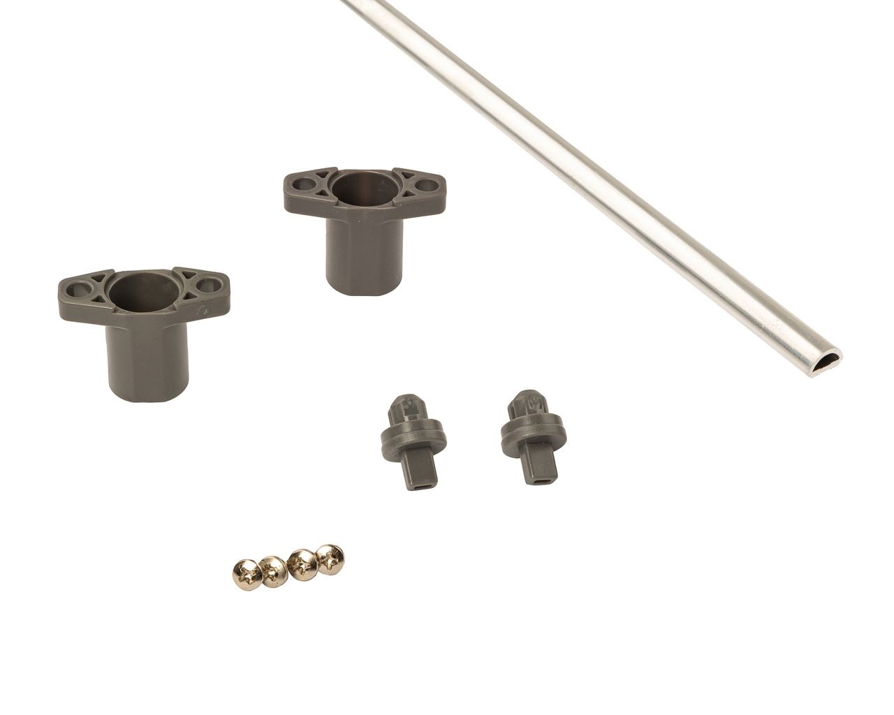 Штанга СТАРОЙ ВЕРСИИ для стабилизации широких баз DTC Magic Star Plus /Magic Pro /D-Motion Push-to-Open, длина 1100мм (1 штанга, 2 соединителя штанги, 2 переходника, 4 винта). Рис. 2