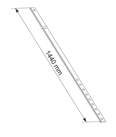 Штанга соединительная HS, 1440 мм. Рис. 1