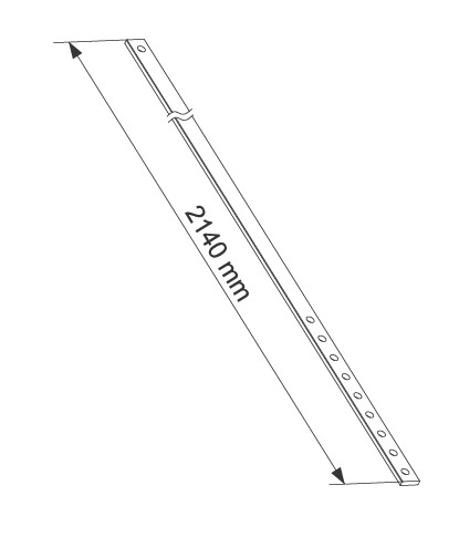 Штанга соединительная HS, 2140 мм. Рис. 1