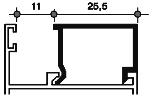 Штапик, 400-31 (167) 6м Белый. Рис. 1