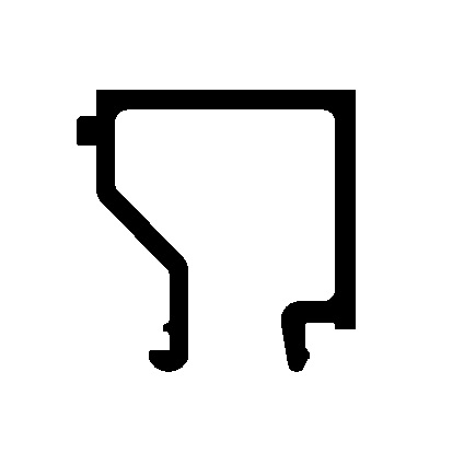 Штапик оконно-дверной ALUMARK 21 мм 6м Белый RAL9016. Рис. 1 Штапик оконно-дверной ALUMARK 21 мм 6м Белый RAL9016. Рис. 1