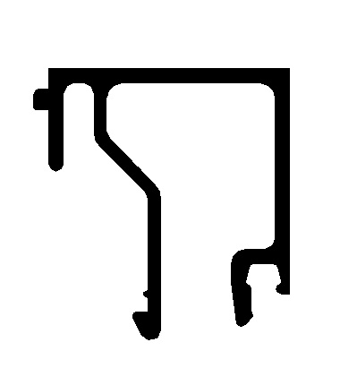 Штапик оконно-дверной ALUMARK 25 мм 6м Белый RAL9016. Рис. 1 Штапик оконно-дверной ALUMARK 25 мм 6м Белый RAL9016. Рис. 1