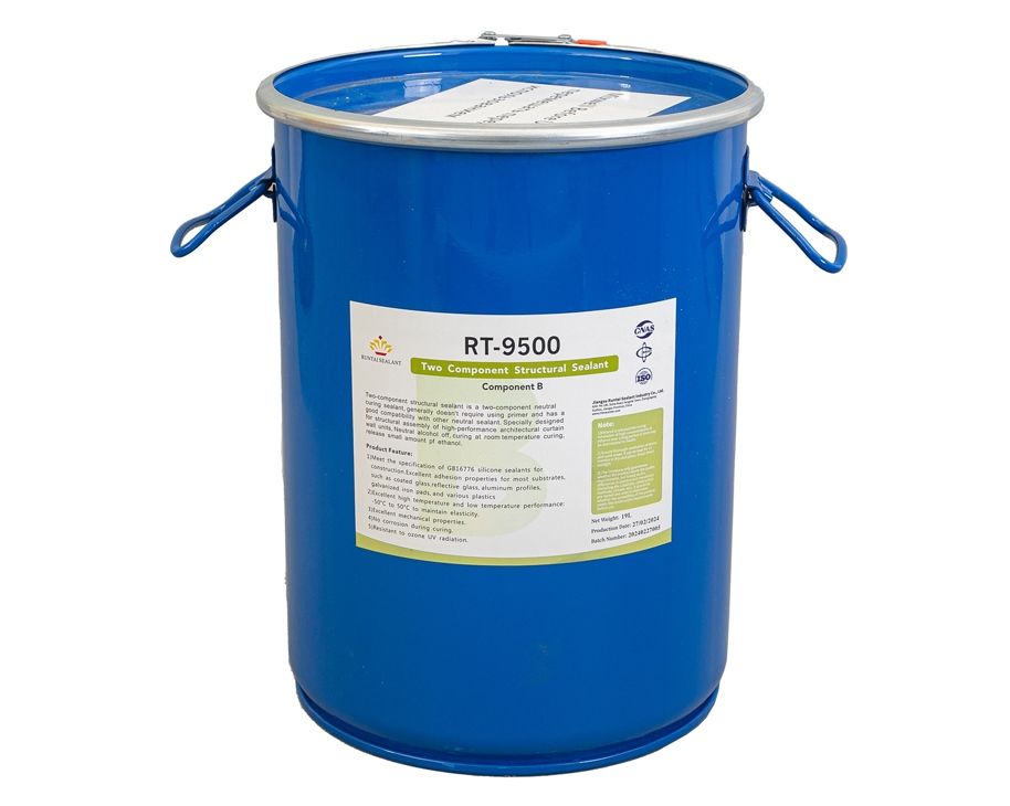 Силикон RT-9500 RUNTAI для структурного остекления (B) 19 кг, черный (в компл с RUN9500A). Рис. 1
