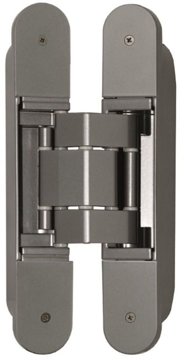 Петля скрытая, 3D, универсальная, 190x31 мм, 120 кг, цамак/алюминий, матовый никель. Рис. 1 Петля скрытая, 3D, универсальная, 190x31 мм, 120 кг, цамак/алюминий, матовый никель. Рис. 1