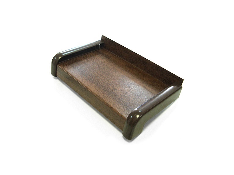 BAUSET Слив наружный алюминиевый 205 мм орех, 6м. Рис. 2 BAUSET Слив наружный алюминиевый 205 мм орех, 6м. Рис. 2