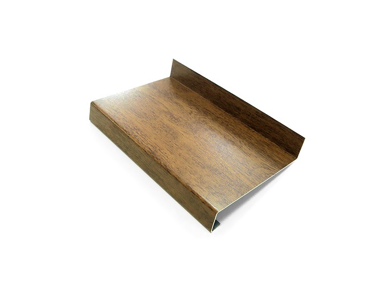 BAUSET Слив наружный алюминиевый 280 мм золотой дуб, 6м. Рис. 1 BAUSET Слив наружный алюминиевый 280 мм золотой дуб, 6м. Рис. 1