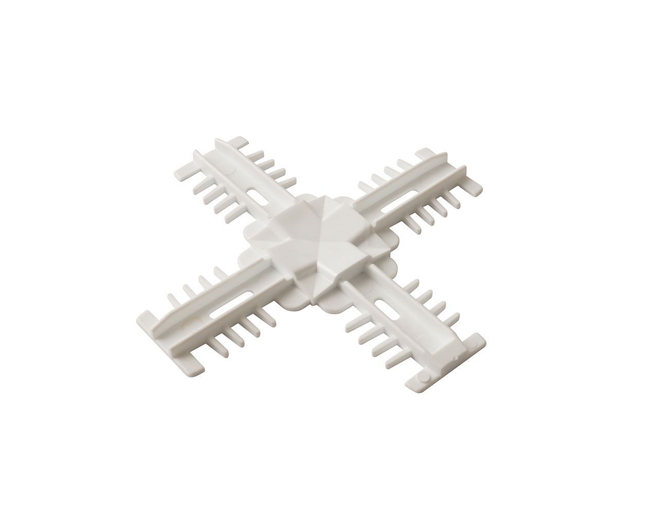 Соединение декоративное крестовое Isabel, 18x8, белое для двустороннего профиля. Рис. 2 Соединение декоративное крестовое Isabel, 18x8, белое для двустороннего профиля. Рис. 2