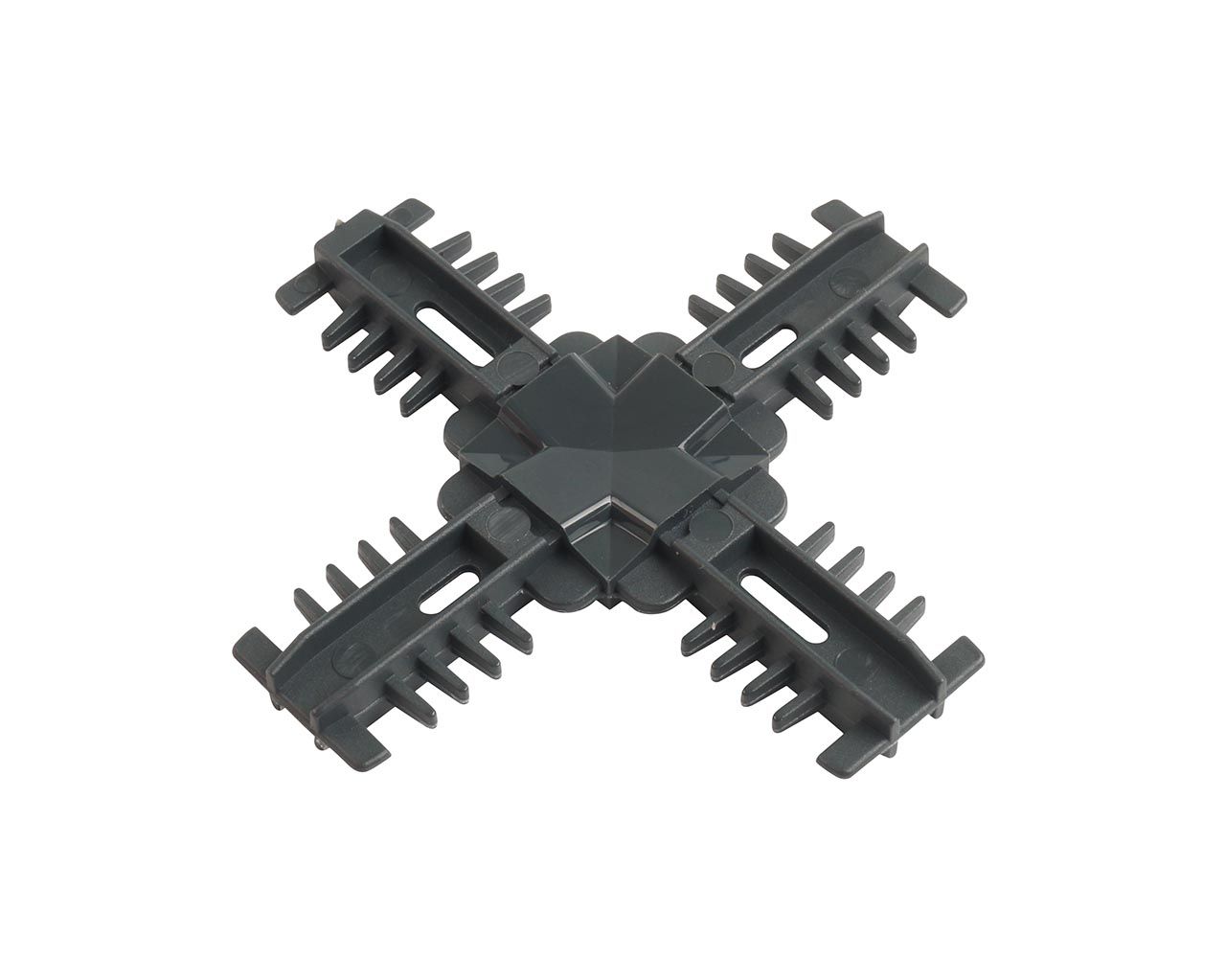 Соединение декоративное крестовое Isabel 25мм, антрацит. Рис. 2