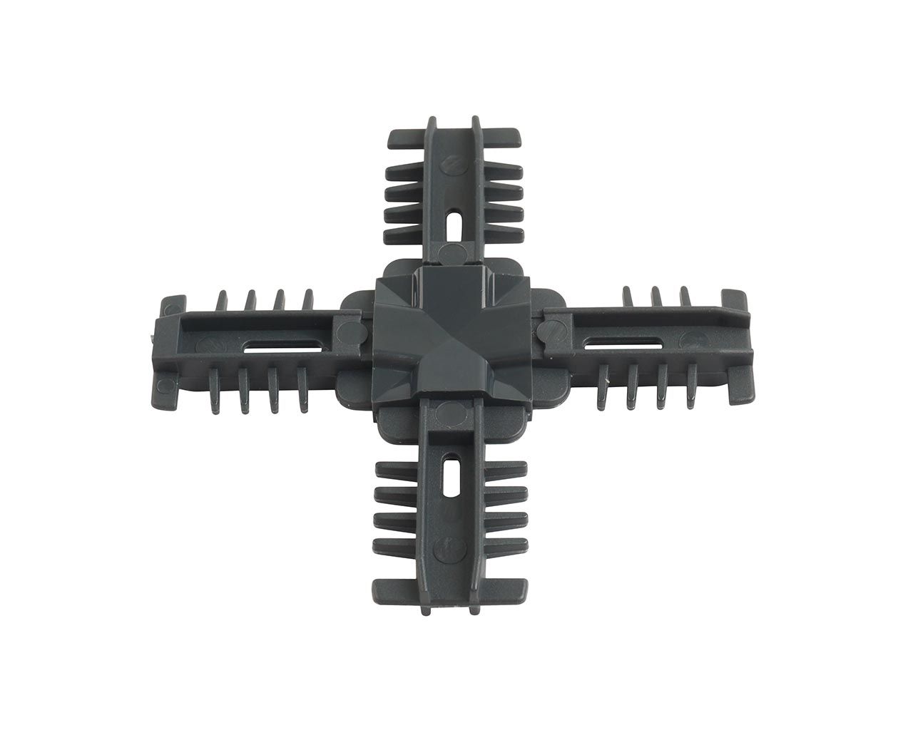 Соединение декоративное крестовое Isabel 25мм, антрацит. Рис. 1