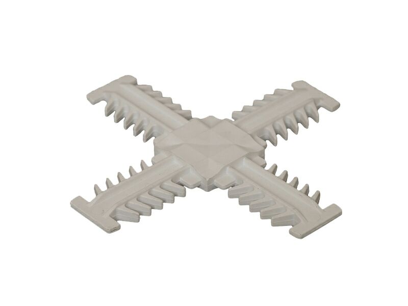 Соединение крестовое Helima 26мм белое. Рис. 1