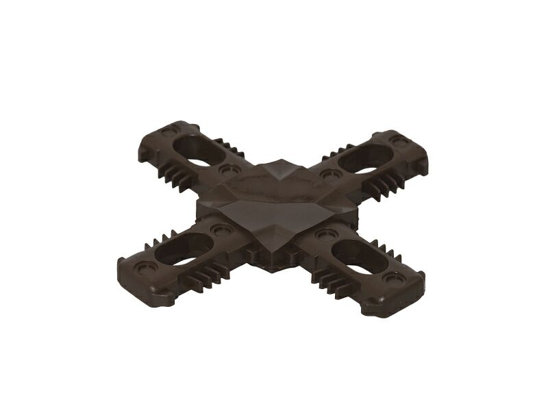 Соединение крестовое  18 мм КОРИЧ. 8014. Рис. 1