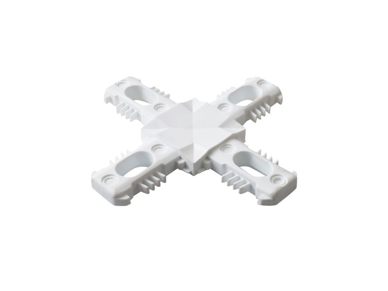 Соединение крестовое Helima 26мм белое. Рис. 2