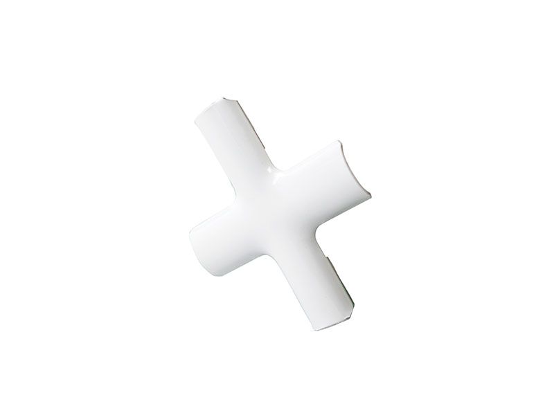 Соединение крестовое Helima 8мм белое. Рис. 3