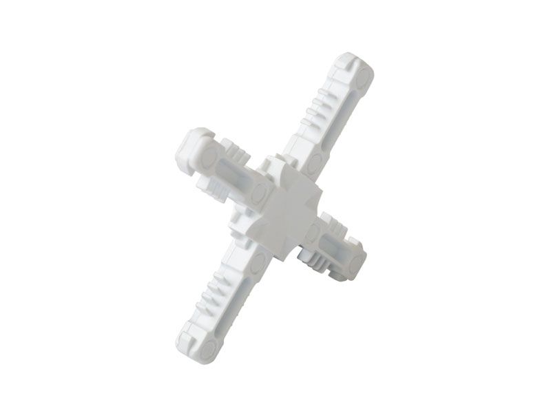 Соединение крестовое 18мм БЕЛОЕ 9010. Рис. 2